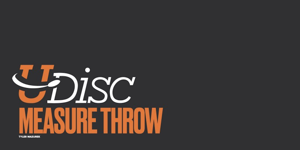 Blank Slide with text that reads UDisc Measure throw.