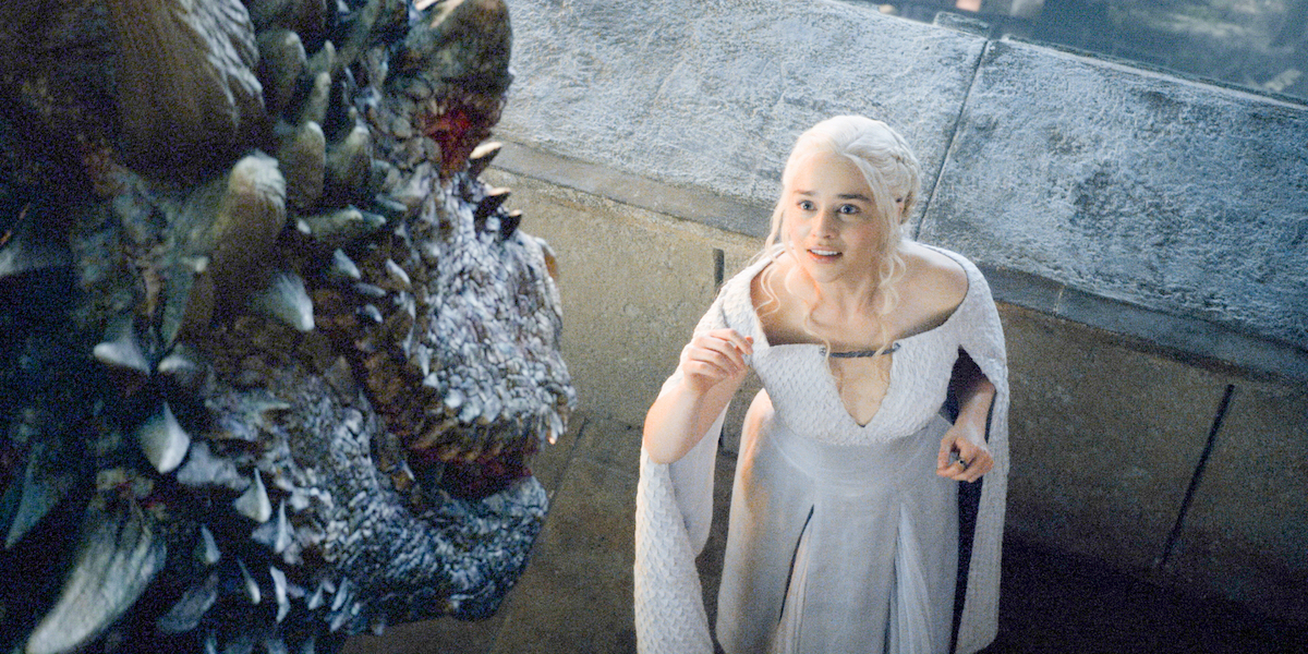 Daenerys Targaryen with dragon