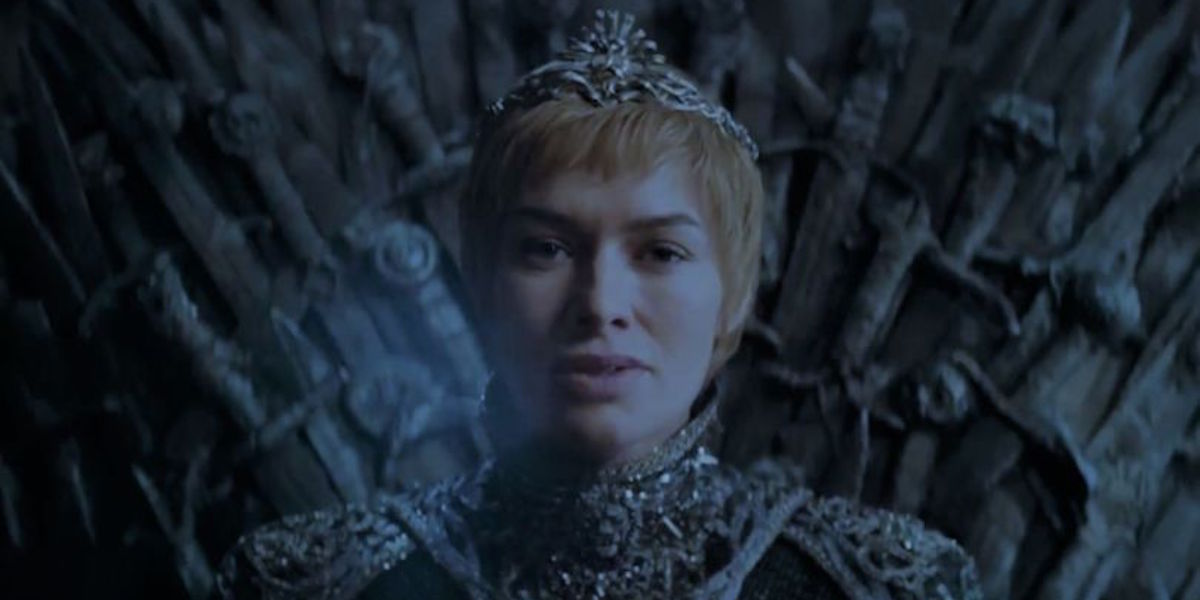 Cersei Lannister on the throne